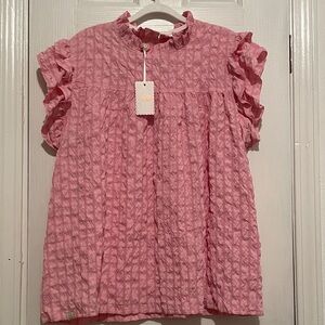 Simply Southern Pink Plaid Top